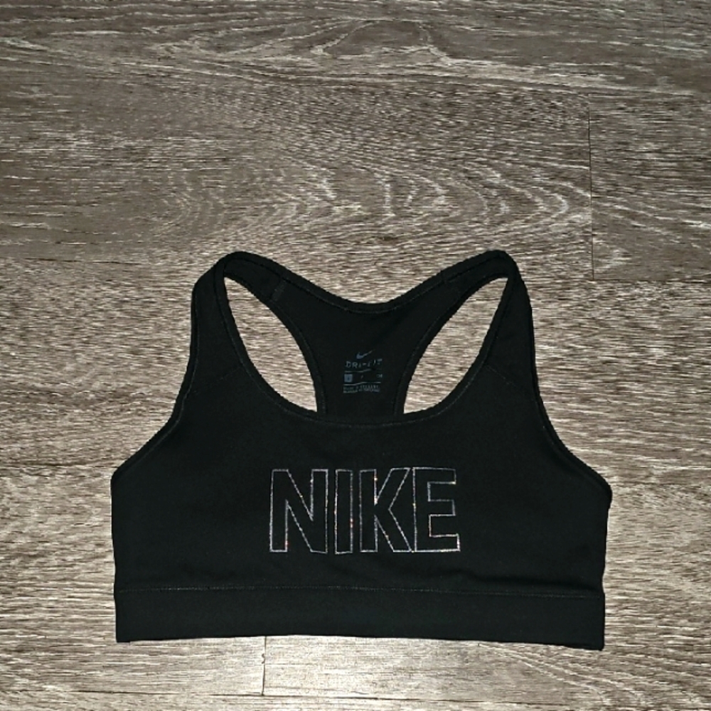 NIKE Dri-Fit Black And Gummy Shimmer Detail!! Nwots. Sz SMALL!